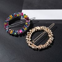Simple Style Classic Style Color Block Alloy Inlay Rhinestones Hair Clip main image 4