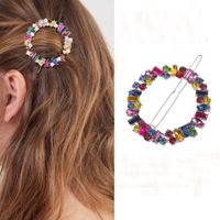 Simple Style Classic Style Color Block Alloy Inlay Rhinestones Hair Clip main image 3