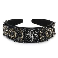 Simple Style Classic Style Flower Cloth Handmade Inlay Rhinestones Hair Band sku image 122