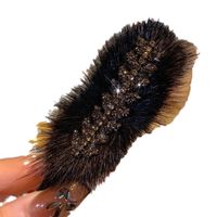 Simple Style Solid Color Mink Hair Patchwork Hair Clip main image 3