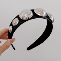 Simple Style Classic Style Color Block Plastic Cloth Handmade Hair Band main image 1