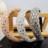Simple Style Classic Style Color Block Alloy Inlay Rhinestones Hair Band main image 1