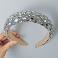 Simple Style Classic Style Color Block Alloy Inlay Rhinestones Hair Band sku image 1