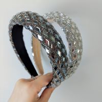 Simple Style Classic Style Color Block Alloy Inlay Rhinestones Hair Band main image 2