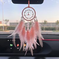 Simple Classique Cristal Pierre Multicolore Plume Dreamcatcher Voiture Intérieur Charmes main image 6