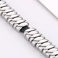 Punk Solid Color Titanium Steel Polishing Bracelets main image 3