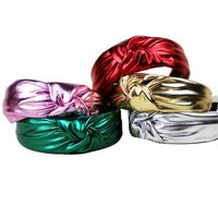 Women's Simple Style Classic Style Solid Color Pu Leather Braid Hair Band main image 4