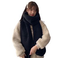 Women's Sweet Solid Color Imitation Cashmere Scarf main image 3