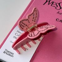 Simple Style Classic Style Butterfly Acetic Acid Sheets Inlay Rhinestones Hair Claws sku image 4