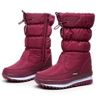 Kid's Women's Casual Solid Color Round Toe Snow Boots sku image 24