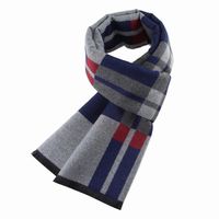 Unisex Simple Style Stripe Imitation Cashmere Tassel Scarf main image 5