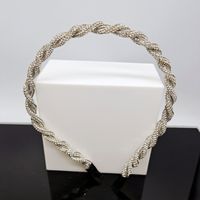 Simple Style Classic Style Solid Color Rhinestone Inlay Rhinestones Hair Band sku image 5
