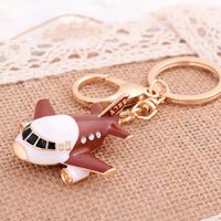 Cute Motorcycle Car Airplane Alloy Unisex Keychain main image 5