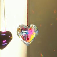 Lady Heart Shape Crystal Pendant Artificial Decorations sku image 10