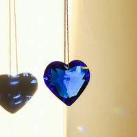 Lady Heart Shape Crystal Pendant Artificial Decorations sku image 8