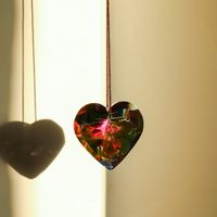 Lady Heart Shape Crystal Pendant Artificial Decorations sku image 6