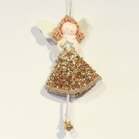 Christmas Cartoon Style Cute Pastoral Angel Nonwoven Indoor Party Festival Hanging Ornaments sku image 1