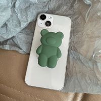 Bear Silica Gel Cute Mobile Phone Holder sku image 6