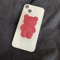 Bear Silica Gel Cute Mobile Phone Holder sku image 1