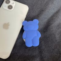 Bear Silica Gel Cute Mobile Phone Holder sku image 2