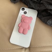 Bear Silica Gel Cute Mobile Phone Holder sku image 10