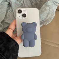 Bear Silica Gel Cute Mobile Phone Holder sku image 8