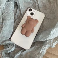 Bear Silica Gel Cute Mobile Phone Holder sku image 3