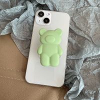 Bear Silica Gel Cute Mobile Phone Holder sku image 7