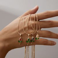 Sweet Flower Copper Plating Jewelry Set main image 5