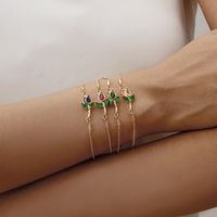 Sweet Flower Copper Plating Jewelry Set main image 4