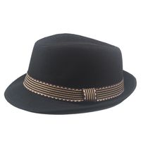 Children Unisex Vintage Style Stripe Fedora Hat sku image 3