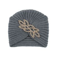 Women's Basic Vintage Style Simple Style Flower Beaded Eaveless Wool Cap sku image 3