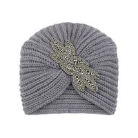 Women's Basic Vintage Style Simple Style Flower Beaded Eaveless Wool Cap sku image 9