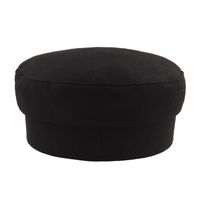Women's Retro Simple Style Color Block Sewing Curved Eaves Military Hat main image 5