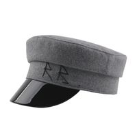 Women's Retro Simple Style Color Block Sewing Curved Eaves Military Hat sku image 3
