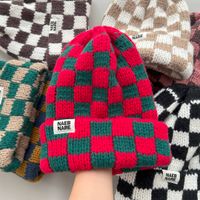 Women's Basic Retro Plaid Eaveless Wool Cap main image 6