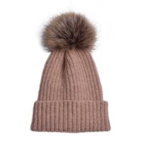 Women's Basic Simple Style Solid Color Pom Poms Eaveless Wool Cap sku image 5