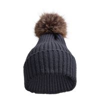 Women's Basic Simple Style Solid Color Pom Poms Eaveless Wool Cap sku image 8