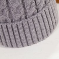 Unisex Basic Simple Style Solid Color Twist Eaveless Wool Cap main image 2