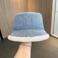 Women's Basic Cowboy Style Solid Color Wide Eaves Bucket Hat sku image 2