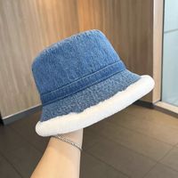 Women's Basic Cowboy Style Solid Color Wide Eaves Bucket Hat main image 4