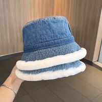 Women's Basic Cowboy Style Solid Color Wide Eaves Bucket Hat main image 6