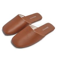 Unisex Basic Solid Color Round Toe Home Slippers main image 4
