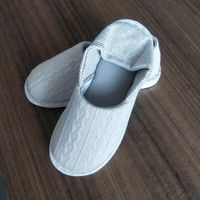 Unisex Casual Stripe Round Toe Home Slippers sku image 2