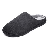 Unisex Casual Solid Color Round Toe Cotton Slippers sku image 3