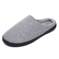 Unisex Casual Solid Color Round Toe Cotton Slippers sku image 11