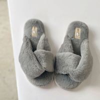 Women's Casual Geometric Open Toe Cotton Slippers sku image 1