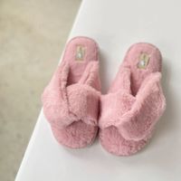 Women's Casual Geometric Open Toe Cotton Slippers sku image 6