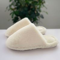 Unisex Business Solid Color Round Toe Cotton Slippers main image 5