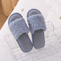 Women's Casual Solid Color Round Toe Cotton Slippers sku image 7